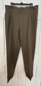 Polo Ralph Lauren Anzughose Herren 38x30 Dalton Braun Wolle Plissee Bündchen Italien - Bild 1 von 5