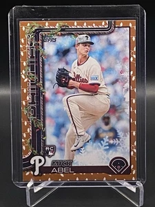 2025 Topps Holiday Baseball Nick Abel #H111 RC Holiday Lights Phillies - Imagen 1 de 2