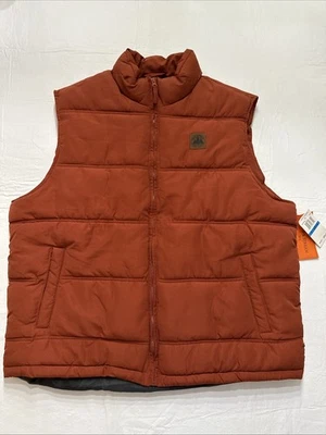 Men’s Field & Stream Quilted Puffer Vest NWT XL Rust Color - Image 1 of 4