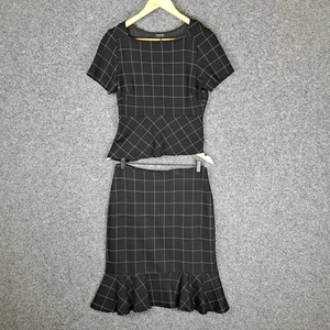 Forcast Top Skirt Set Womens Size 12 Black - Picture 1 of 12