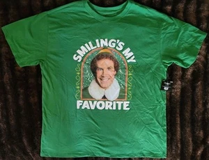 ELF Smiling is my Favorite grün lizenziertes T-Shirt Herren XL Neu mit Etikett - Bild 1 von 5