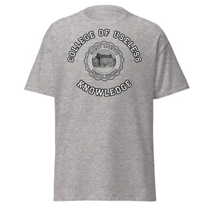 College of Useless Knowledge, University, Fashion, School, unisex classic tee - Imagen 1 de 3