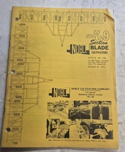 Noble 7 & 9 Section NBB Blade Cultivator Operator's Manual 1059-1  - Picture 1 of 3