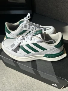 Adidas S2G SL Leather 24 Spikeless Golf Shoes Mens Cloud White/Green. Size 10.5 - Picture 1 of 7