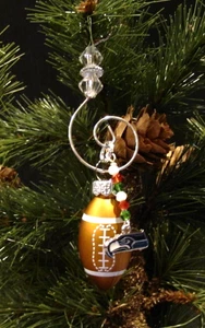 Seattle Seahawks Football Perlen Christbaumschmuck Deko Neu - Bild 1 von 4
