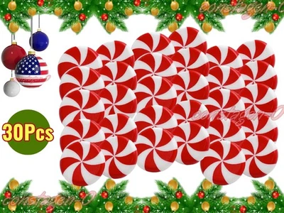 Decorative Knob Covers - Red Peppermint - 30Pk- Stretch over Hardware Decoration - Image 1 of 4