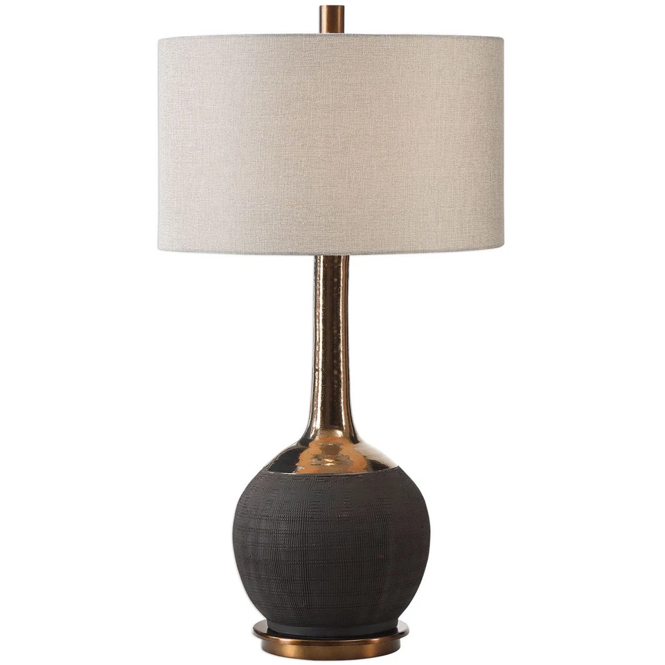Uttermost Arnav David Frisch Steel and Ceramic Table Lamp 27779