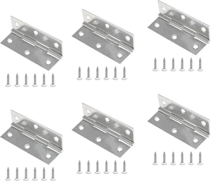 6er Pack Stoßscharnier 2,5 Zoll Mini 304 Edelstahl Schrankscharniere - klein faltbar - Bild 1 von 12