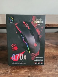 Bloody A70x Optical Gaming Mouse with Light Strike (LK) Switch & Scroll - Fully  - Picture 1 of 9