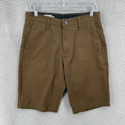 Volcom Chino Shorts Casual Skateboarding Men’s Size 30 Flat Front Brown 10957 - Image 1 of 4