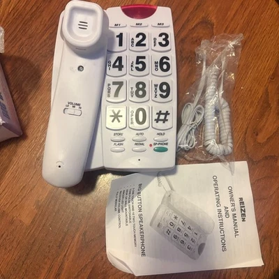 Teléfono Reizen Botón Grande para Pared o Escritorio con Altavoz Teléfono Foto 1 de 3