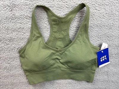 JoyLab Womens XL Seamless Racerback Sports Bra Olive Green - Image 1 of 4