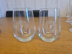 Pair of Isle Of Ramsay Distillery whiskey glasses. Ratharsair Scotland - Picture 1 of 6