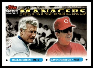 1993 Topps Traded Dallas Green/Davey Johnson New York Mets/Cincinnati Reds #36T - Picture 1 of 2