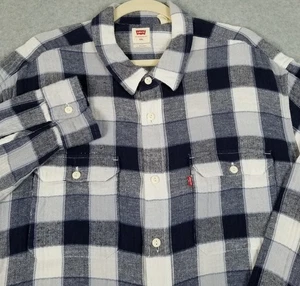 LEVI’S Button Up Hemd Herren 2XL XXL Mehrfarbig Kariert Langarm Flanell Relaxed - Bild 1 von 8
