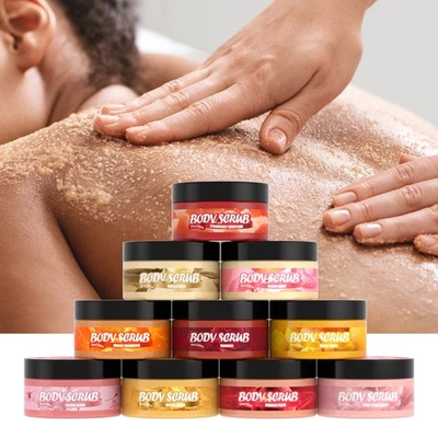 Strawberry Vanilla Body Scrub - Exfoliating KP Treatment for Smooth Skin - Image 1 of 4