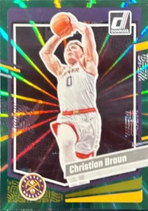 2023 Donruss #160 Christian Braun Green Laser Holo Denver Nuggets - Bild 1 von 2