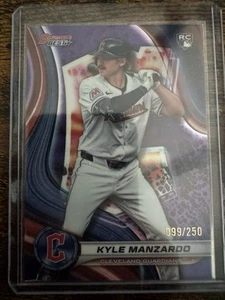 2024 Bowman's Best - Kyle Manzardo #22 Purple Refractor /250 (RC) - Picture 1 of 2