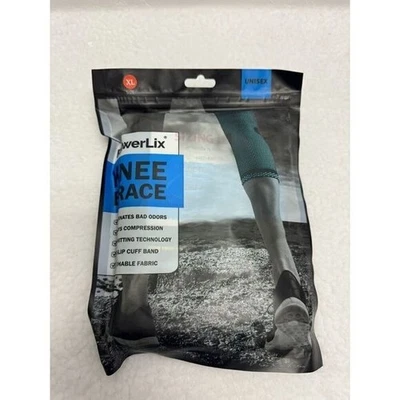 Powerlix X001PK2B7Z Black Compression Knee Sleeve Unisex 3D Knit X-Large - Image 1 of 4