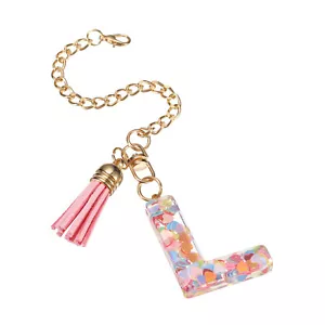 Letter L Cup Chain, Bag Chain, Key Chain (Heart-Shaped) - Picture 1 of 6