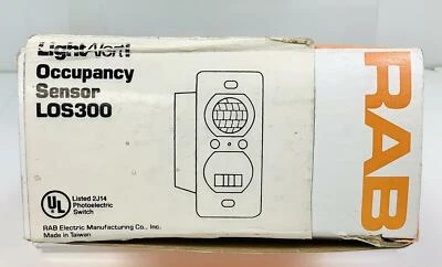 RAB LightAlert! Occupancy Sensor Indoor Photoelectric Switch LOS300 - Image 1 of 4