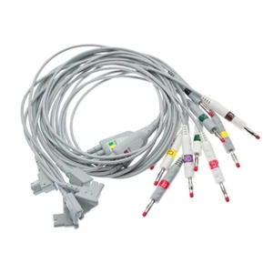 EKG Leadwires Cable 10-Leads,Banana IEC,for Philips PageWriter TC 989803151641 - Picture 1 of 4
