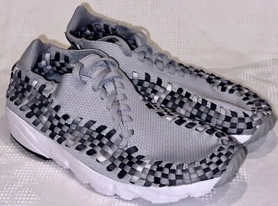 NIKE Air Footscape Woven NM Wolf Grey Dk Grey Black Shoes NEW Mens Sz 9.5 - Image 1 of 4