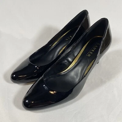 Usado en Excelente Condición Lauren por Ralph Lauren Harper Negro Talla 9B Estilo Clásico Foto 1 de 4