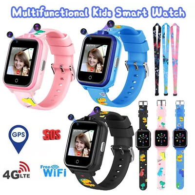 4G Smartwatch Kinder Smart Watch Armbanduhr Geschenk mit GPS-Tracker MusikPlayer - Bild 1 von 4