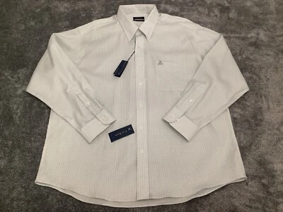 CLUB ROOM Easy Traveler 男式 XXL 码 - 18-34 35 棉衬衫多色格子 — 第 1/4 张图片