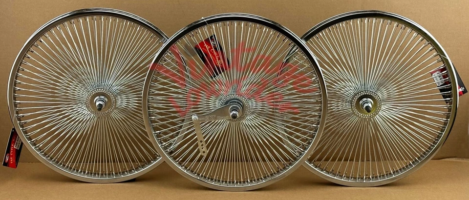 SCHWINN STYLE TRIKE, 20" DAYTON LOWRIDER WHEELS 144 SPOKES, 2 FRONT OR 1 COASTER - Image 1 of 2