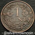 Netherlands 1 Cent 1941 Grapes. KM#152. One Penny coin Wilhelmina I Lion. WWII S