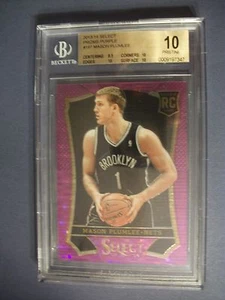 MASON PLUMLEE 2013-14 Panini Select Purple Prizms #190 RC BGS PRÍSTINO 10 redes - Imagen 1 de 1