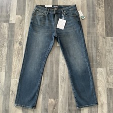 NWT DL1961 Avery Relaxed Straight Jeans Men’s 34x30 Blue Render Stretch 1062830