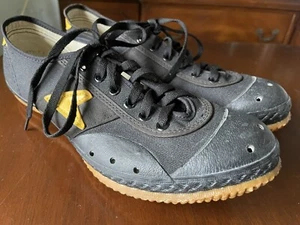 VTG, Rare BATA BIKER Cycling Shoes Size 9-9.5 A Black & Yellow EU 42 | Pristine - Picture 1 of 10
