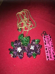 Collar/broche flor Betsey Johnson ☼ - Imagen 1 de 3