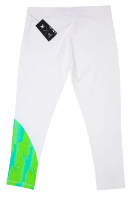 Meia-calça masculina MISSION DWade Vapor Active compressão 3/4 labirinto amarelo água/branco G - Imagem 1 de 4