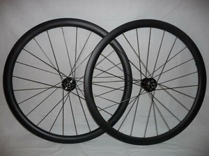 Ruedas de bicicleta de carretera/grava con freno de disco de carbono súper ancho 38 mm de profundidad - Imagen 1 de 7