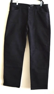Pantalones de mezclilla Thierry Mugler para hombre negros con botones hechos en Francia 40 EE. UU. - Imagen 1 de 10