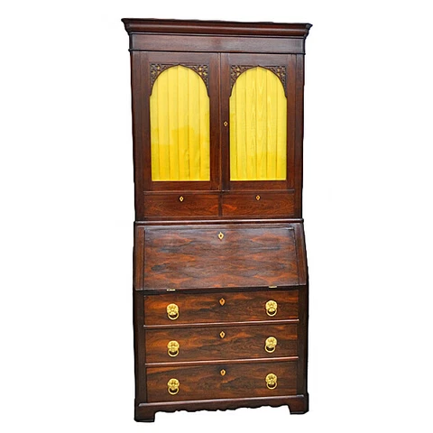 American Rosewood Secretary Dated 1861 Cover