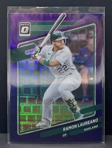 2021 Panini Donruss Optic Pandora Purple Prizm /99 Ramon Laureano #150 - Imagen 1 de 2