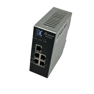Delta DVS-005W01-R Industrial 5-Port Unmanaged Ethernet Switch – Used​ - Picture 1 of 8