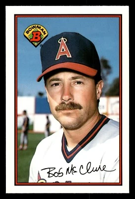 BOB MCCLURE ⚾ 1989 Bowman Tiffany SP #43 California Angels - Image 1 of 2