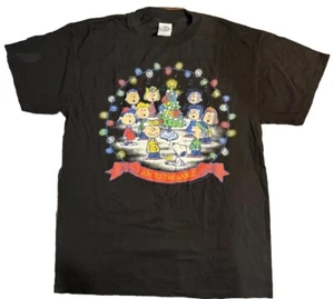 VTG Peanuts Charlie Brown Xmas “Joy To The World” T-Shirt Sz M Delta Pro Weight - Picture 1 of 4