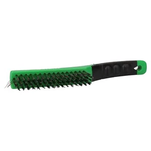 "Cepillo de alambre de acero inoxidable con mango de agarre suave" de eliminación de limpieza de 260 mm (10") - Imagen 1 de 3