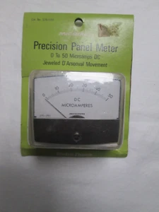 Radio Shack Micronta Precision Panel Meter 0 To 50 Microamps DC 270-1751. - Zdjęcie 1 z 6