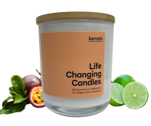 Kenshi Life Changing Scented Candle 400g - Passionfruit & Lime - Picture 1 of 8