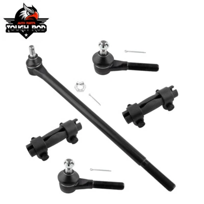 5pcs Front Inner Tie Rod End Drag Link for Ford F-150 F-250 F-350 1980-1995 - Image 1 of 4