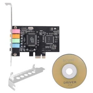Carte Son PCIe 5.1, Carte Surround PCI Express Audio StéRéO 3D avec Haute 2589 - Photo 1/8