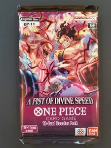 One Piece A FIST OF GÖTTLICHE SPEED English Booster OP-11 (Sealed 12-Card Pack) - Bild 1 von 2